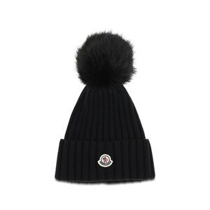 Moncler Black Fleece Wool Women's Beanie